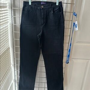 NYDJ Black Straight Jeans Timeless Elegance